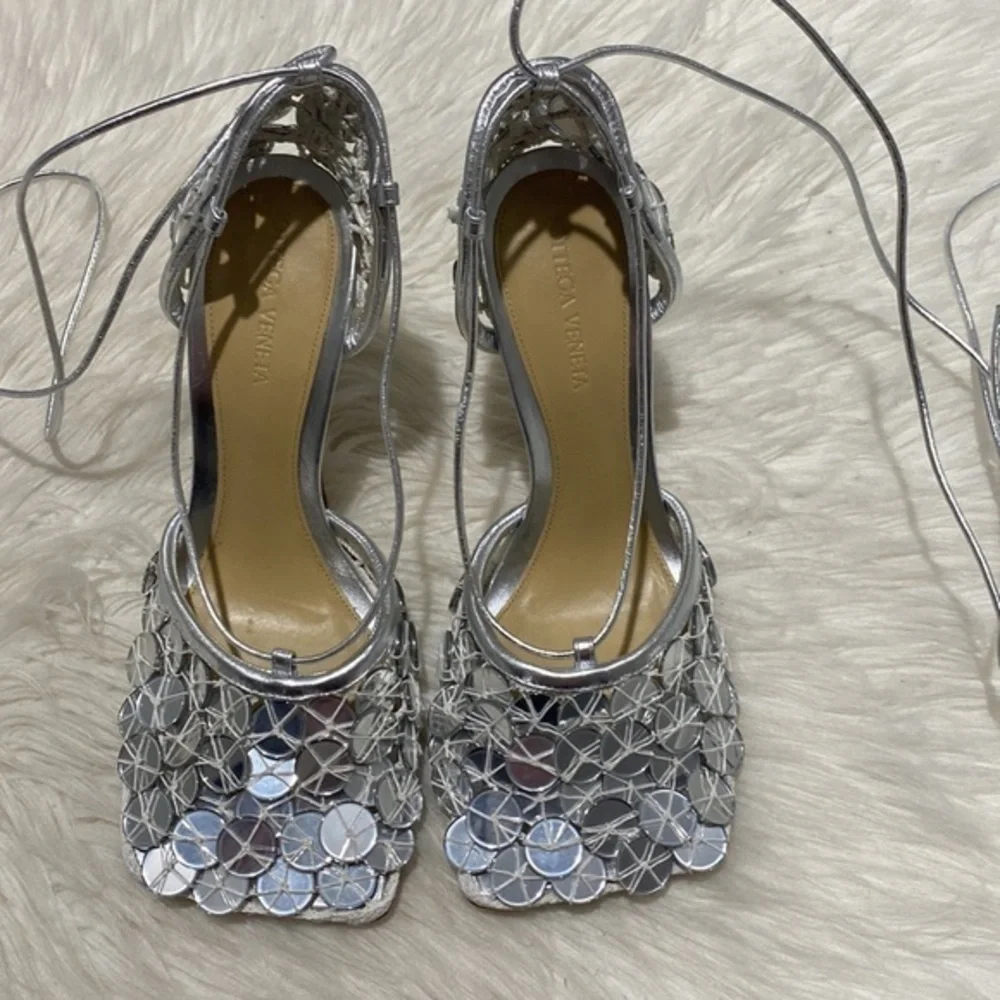 New Bottega Veneta Mirror stretch‎ sandals size 38EU